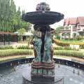Modern garden big large cast bronze water fountain with lady statue sculpture